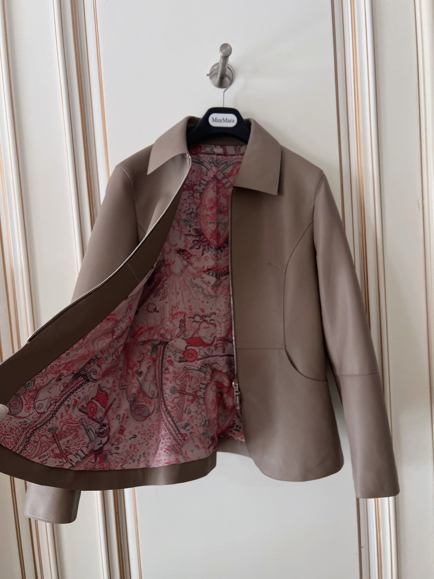 HM 26s Equestrian Jacket Taupe Leather 418981