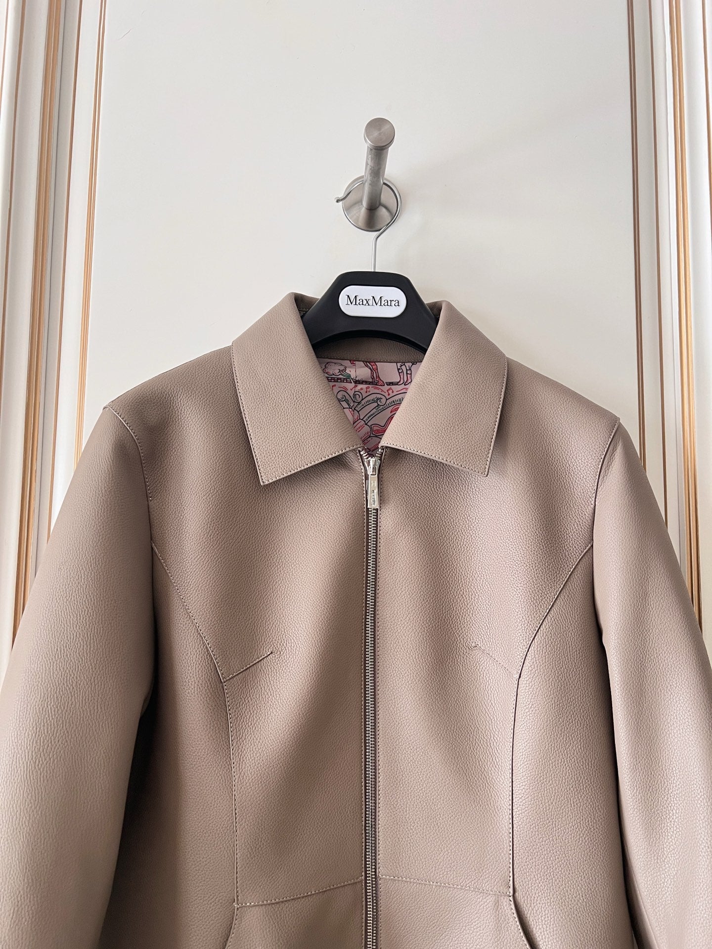 HM 26s Equestrian Jacket Taupe Leather 418981