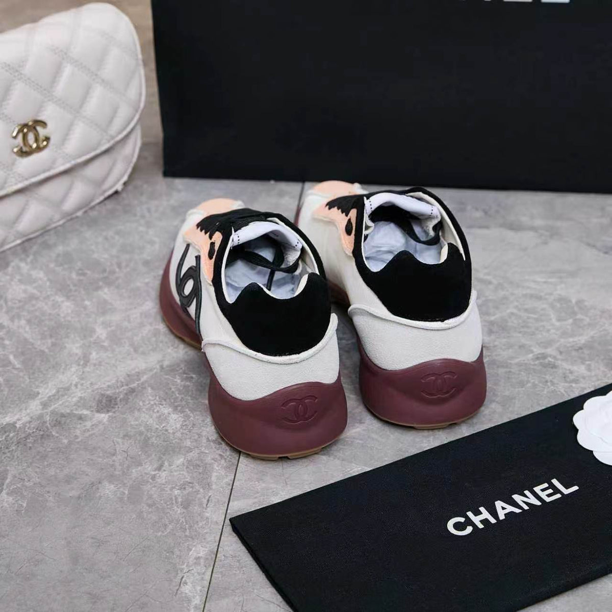 Chanel 26s Sneakers Multicolor Leather Suede 168243