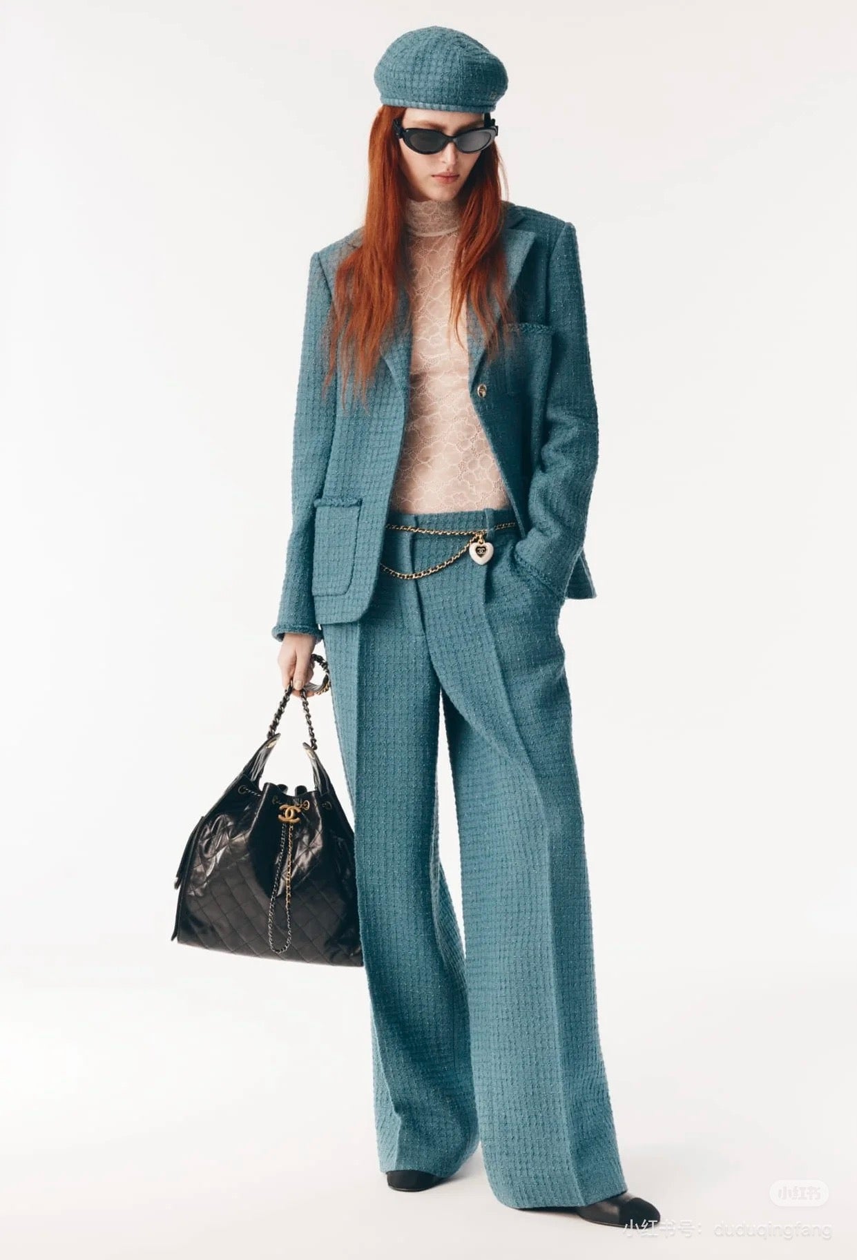 CC 25 Suit Turquoise Tweed 10801090