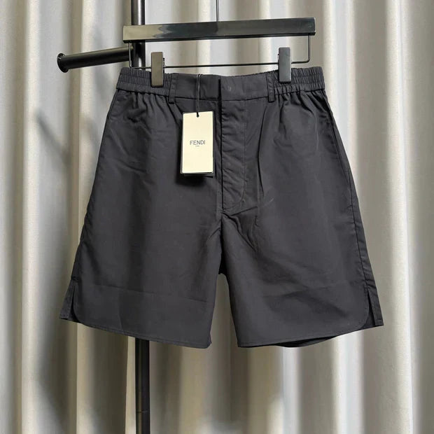 Fendi 2026 Men's Casual Shorts Black Polyester Nylon 830401
