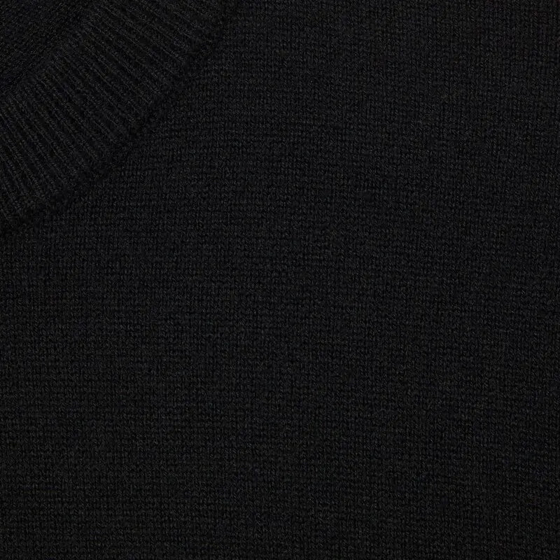 GG Cardigan With Embroidery Black Knit Wool 394316