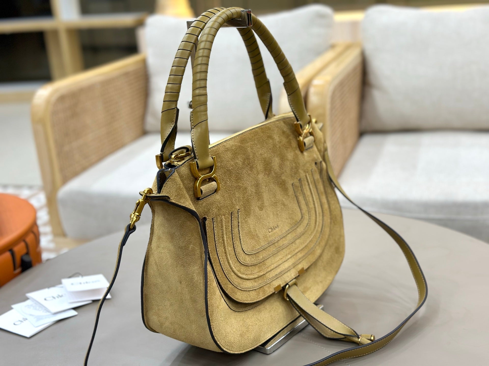 Chloe Marcie Bag Khahi Suede 281272