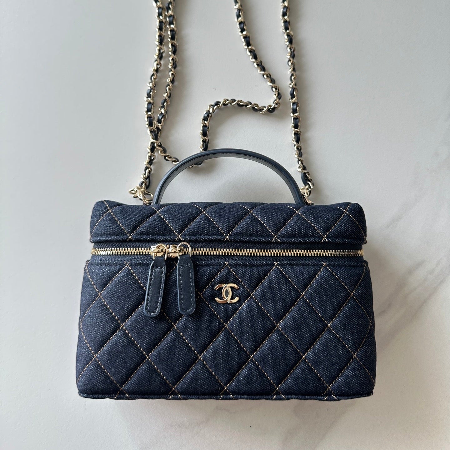 CC 25C Vanity Case Dark Blue Denim 289555