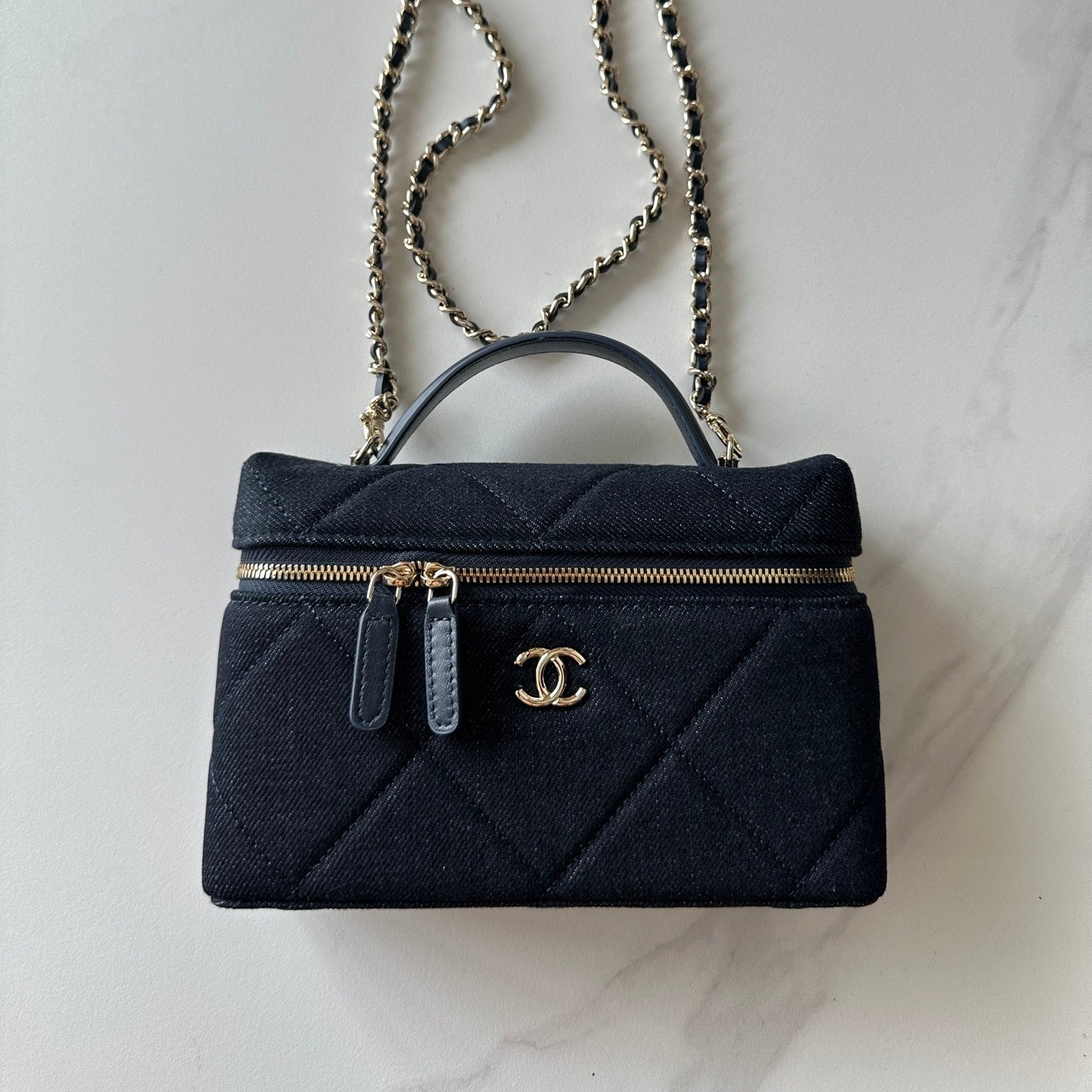 CC 26s Vanity Case Dark Blue Denim 289556