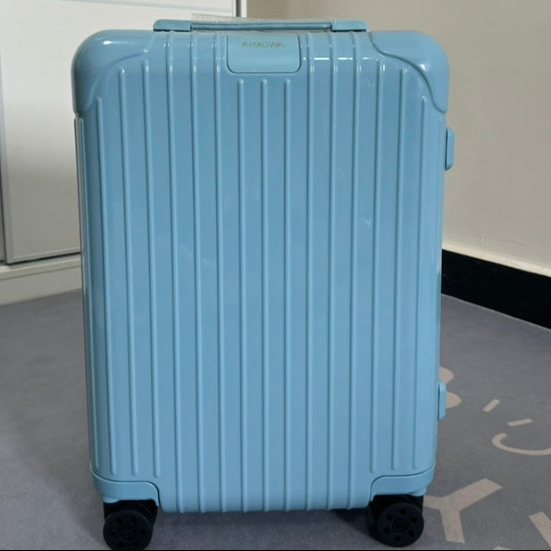 Rimowa 2025 Essential Suitcase Glacier Blue Polycarbonate 274073
