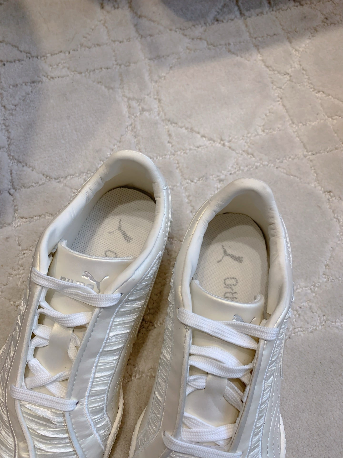 Puma Bella V2 Lustrous White Satin 615459