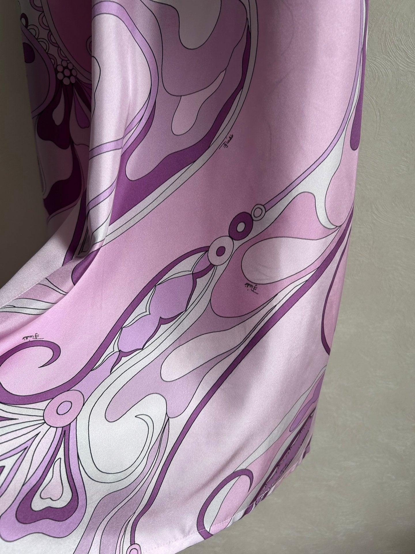 Pucci 26s Stella-Print Silk Pant Light Pink Silk 391066