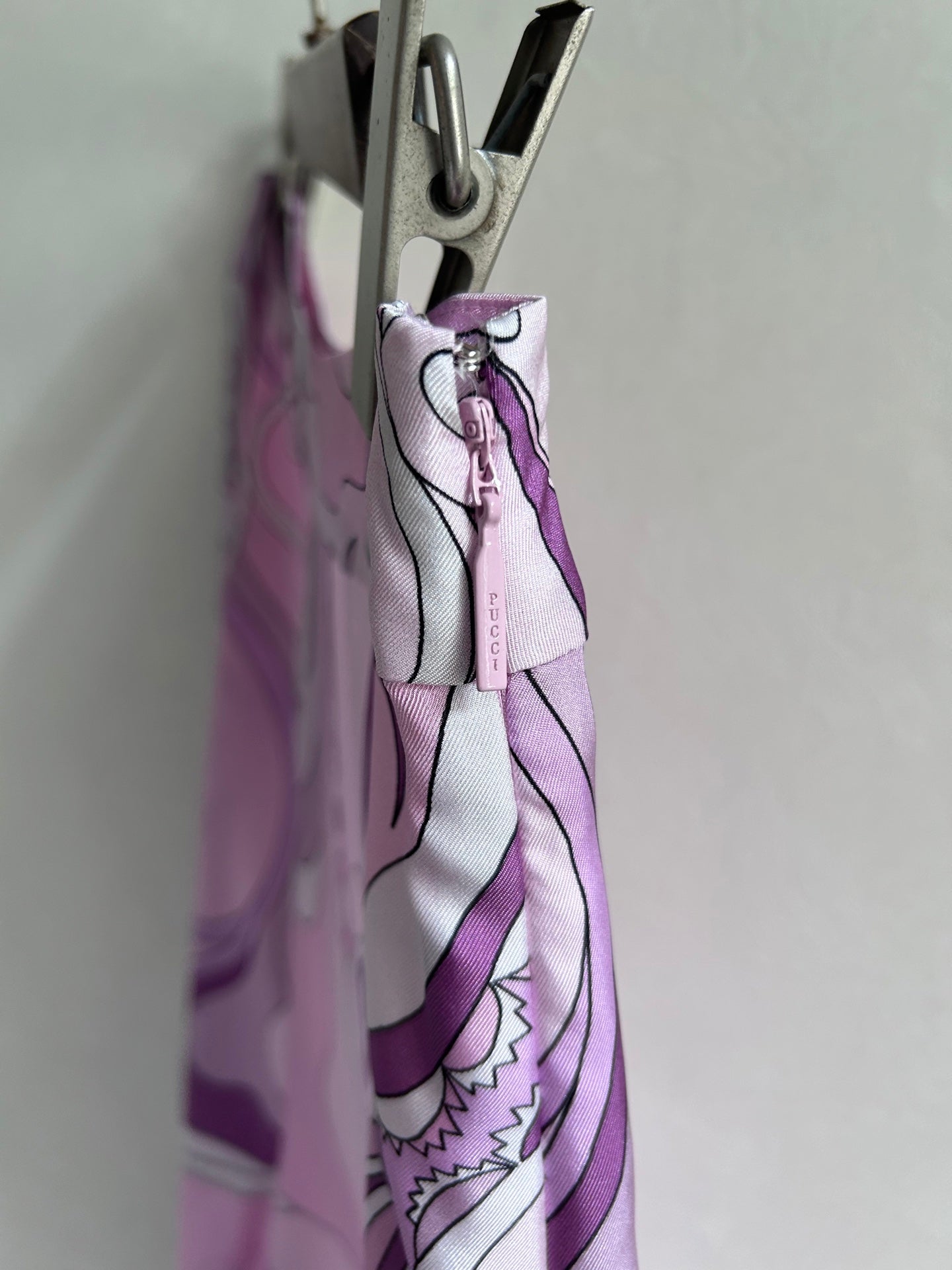 Pucci 26s Stella-Print Silk Pant Light Pink Silk 391066