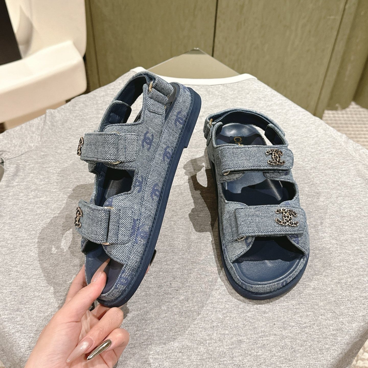 CC 25C Dad Sandals Blue Denim 462227