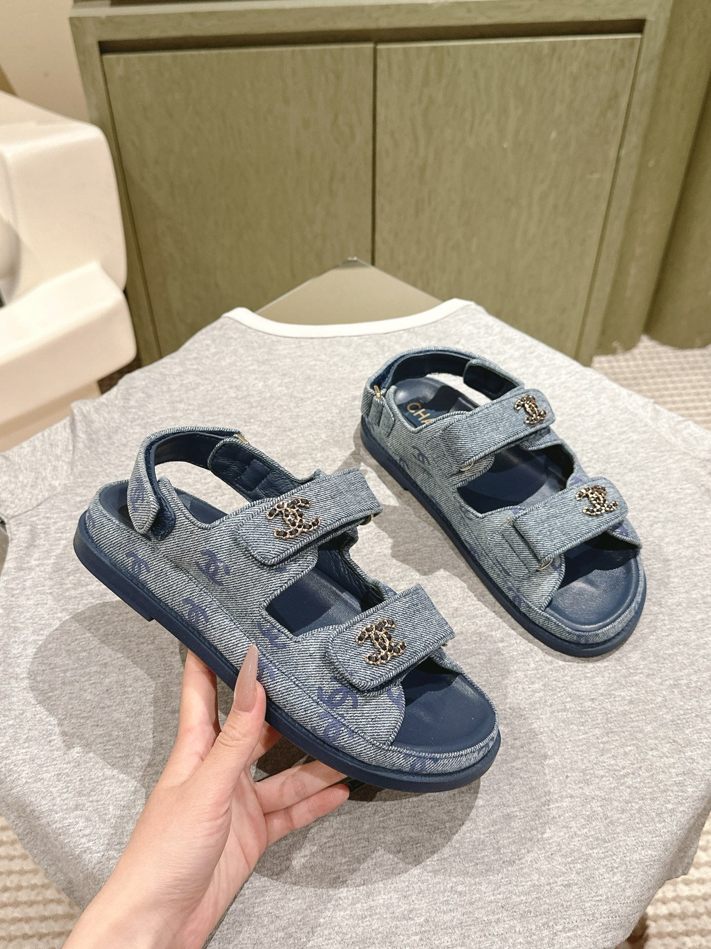 CC 25C Dad Sandals Blue Denim 462227