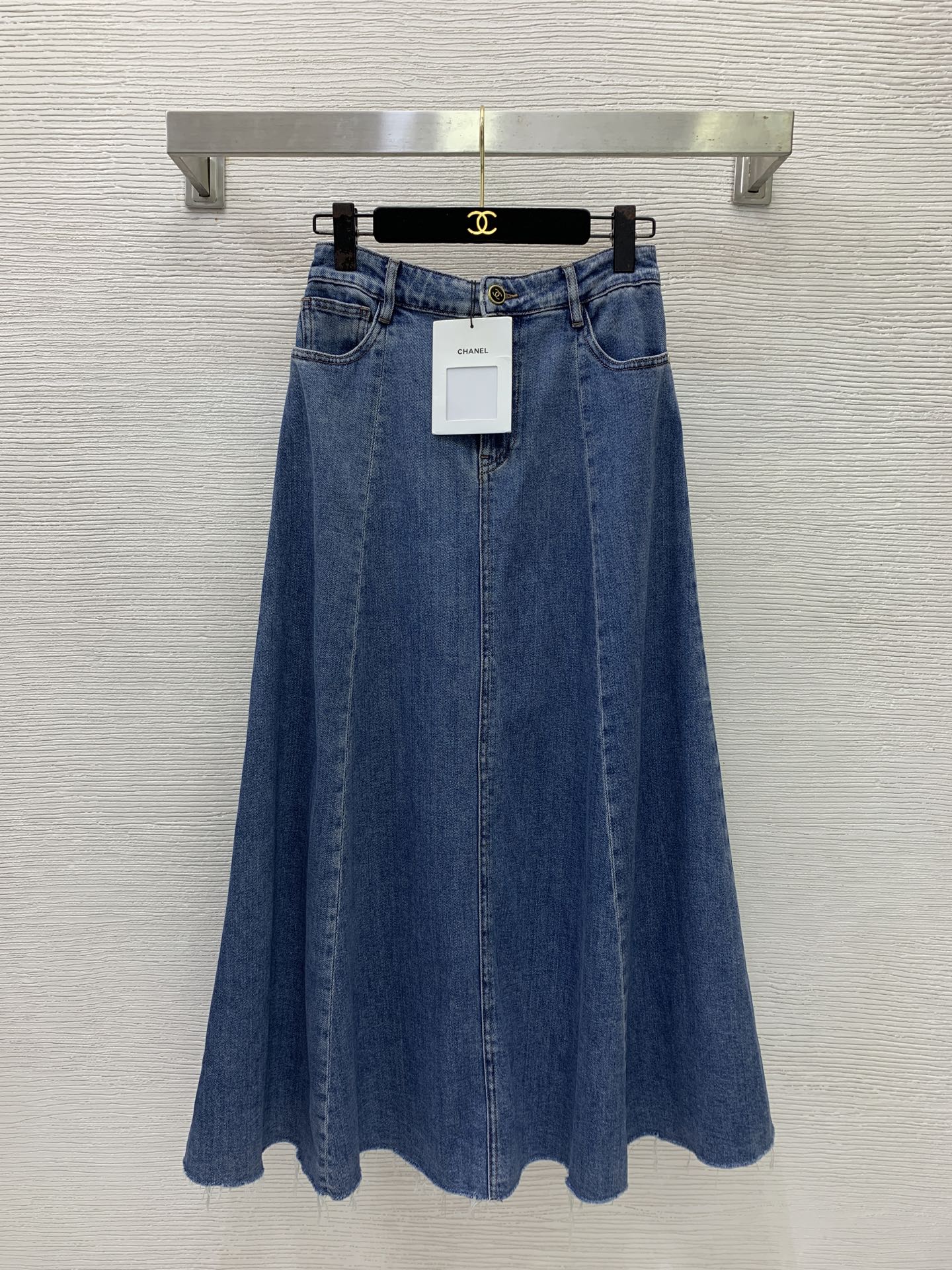 CC 26s Washed Denim Midi Dress 411882