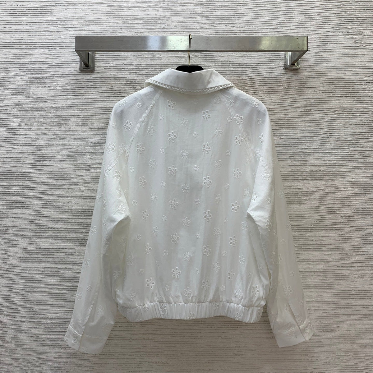 Miu Miu 26s Jacket White Lace Cotton 445279