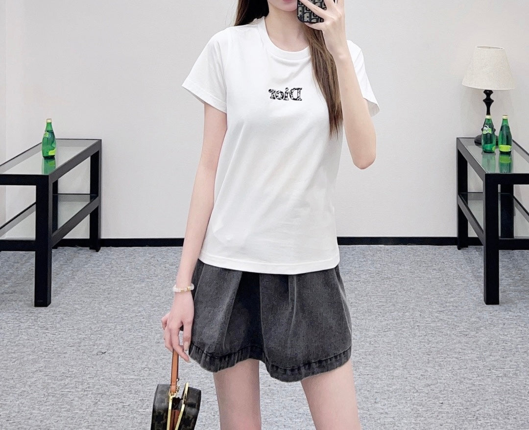 CD SS26 T-Shirt With Logo Cotton 351324