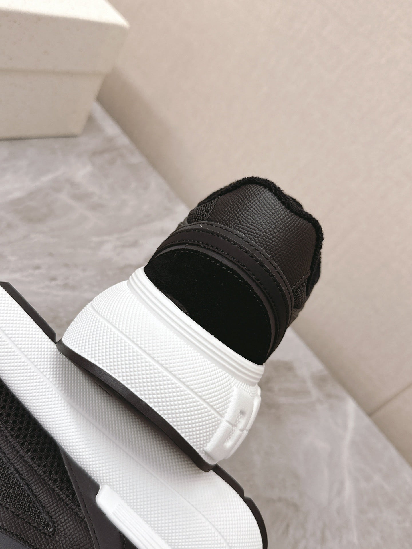 DC Chunky Sneakers Black Cowhide & Mesh Lining 339130