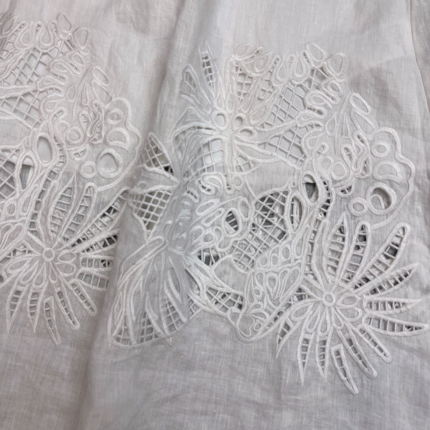 Max Mara 26s Maxi Dress White Linen 400510