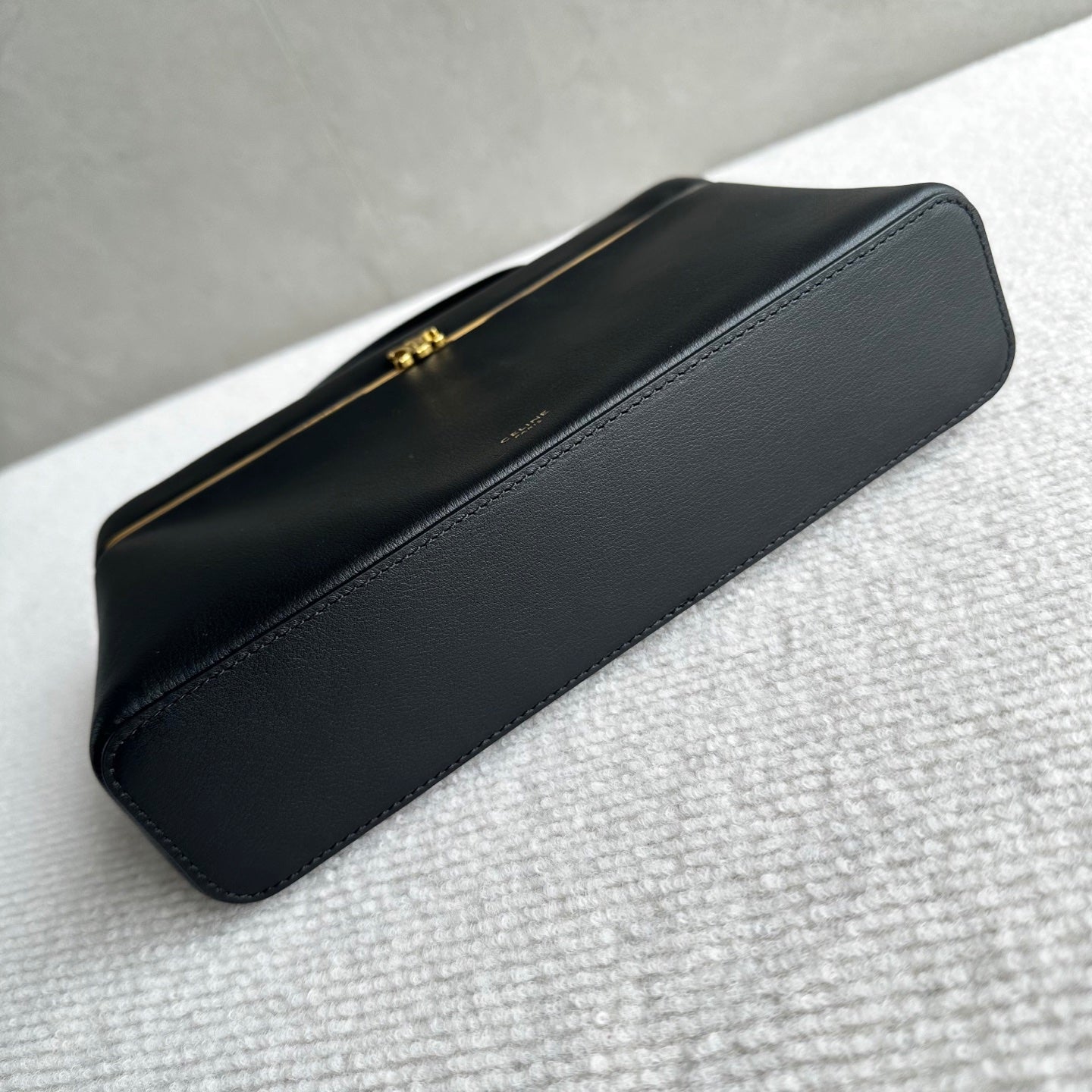 Celine 26s Rectangle Black Supple Calfskin