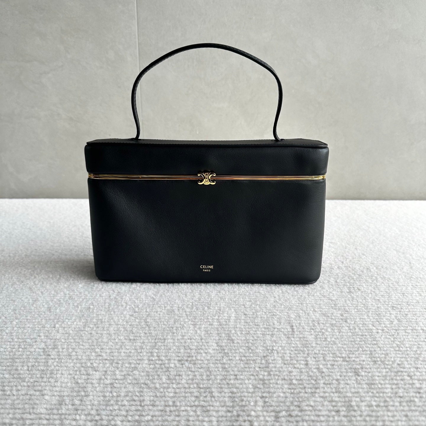 Celine 26s Rectangle Black Supple Calfskin