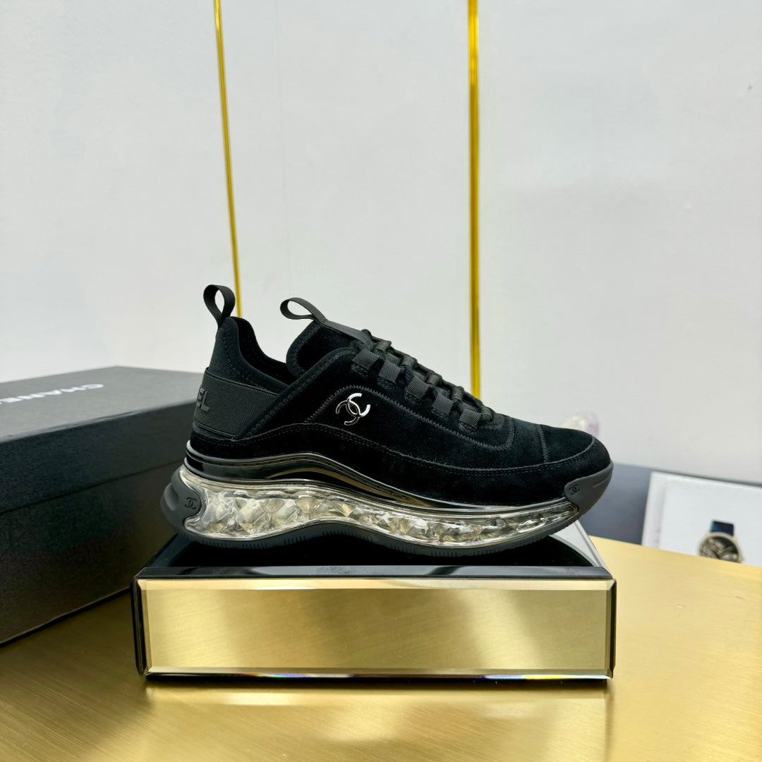 CC 26s Clear Sole Sneakers Black Velvet 139961