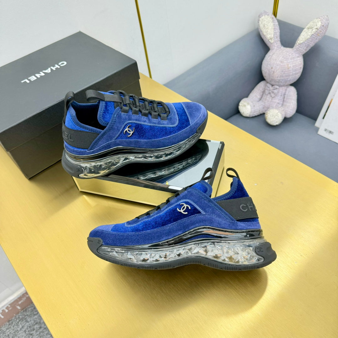 CC 26s Clear Sole Sneakers Blue Velvet 139962