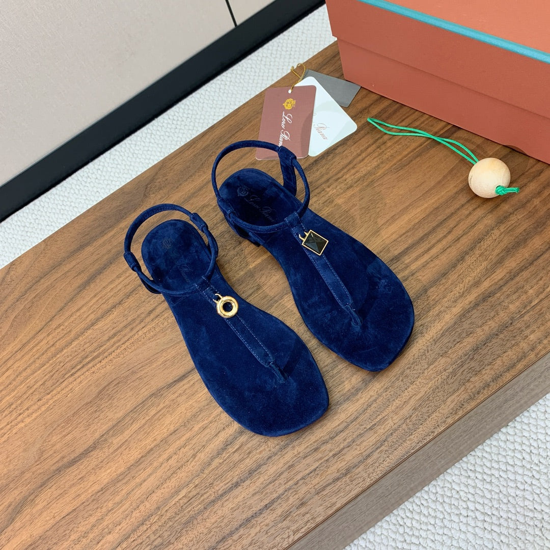 Mindil Sandal Blue Seude