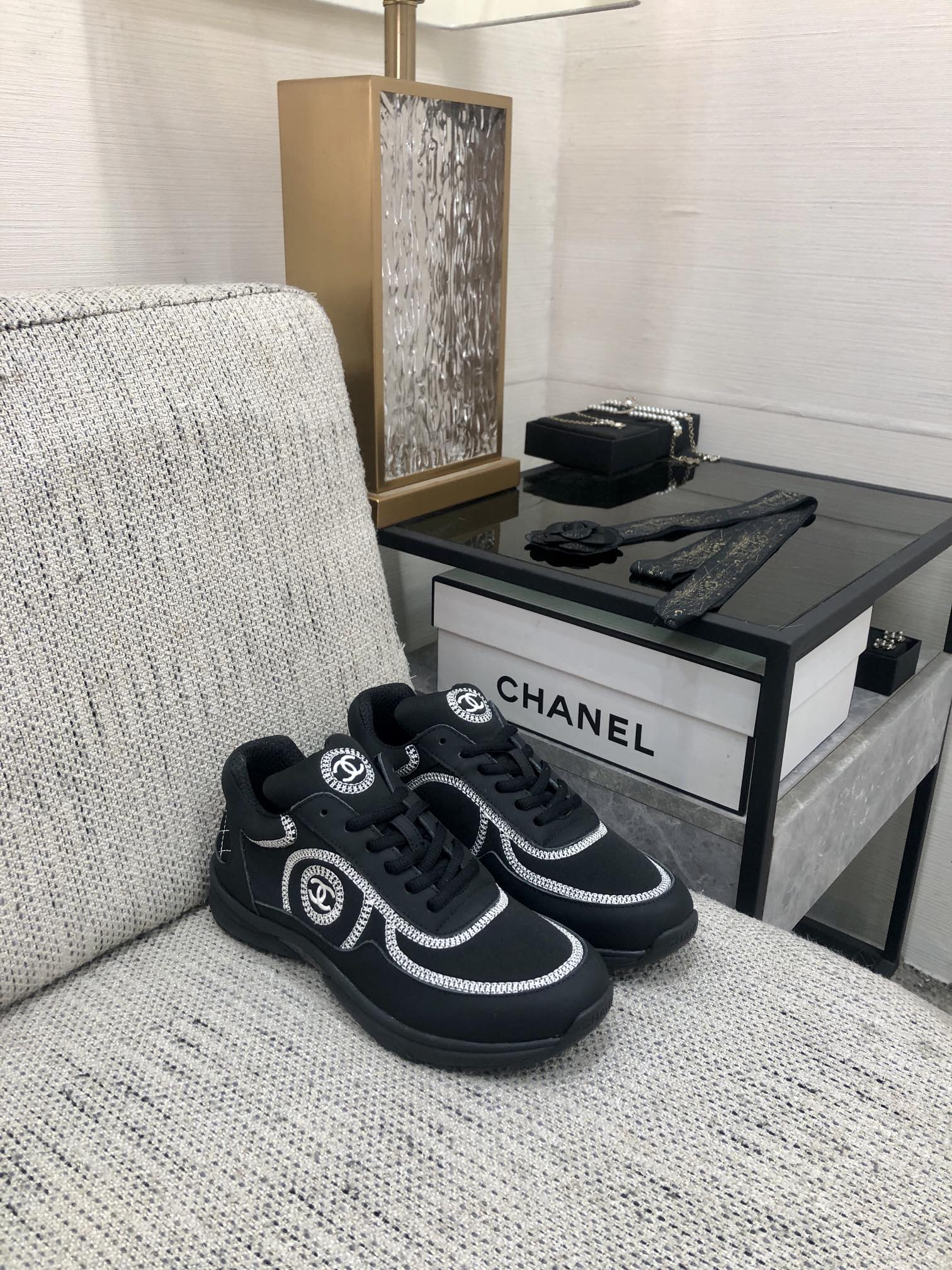 CC Sneaker Black Fabric