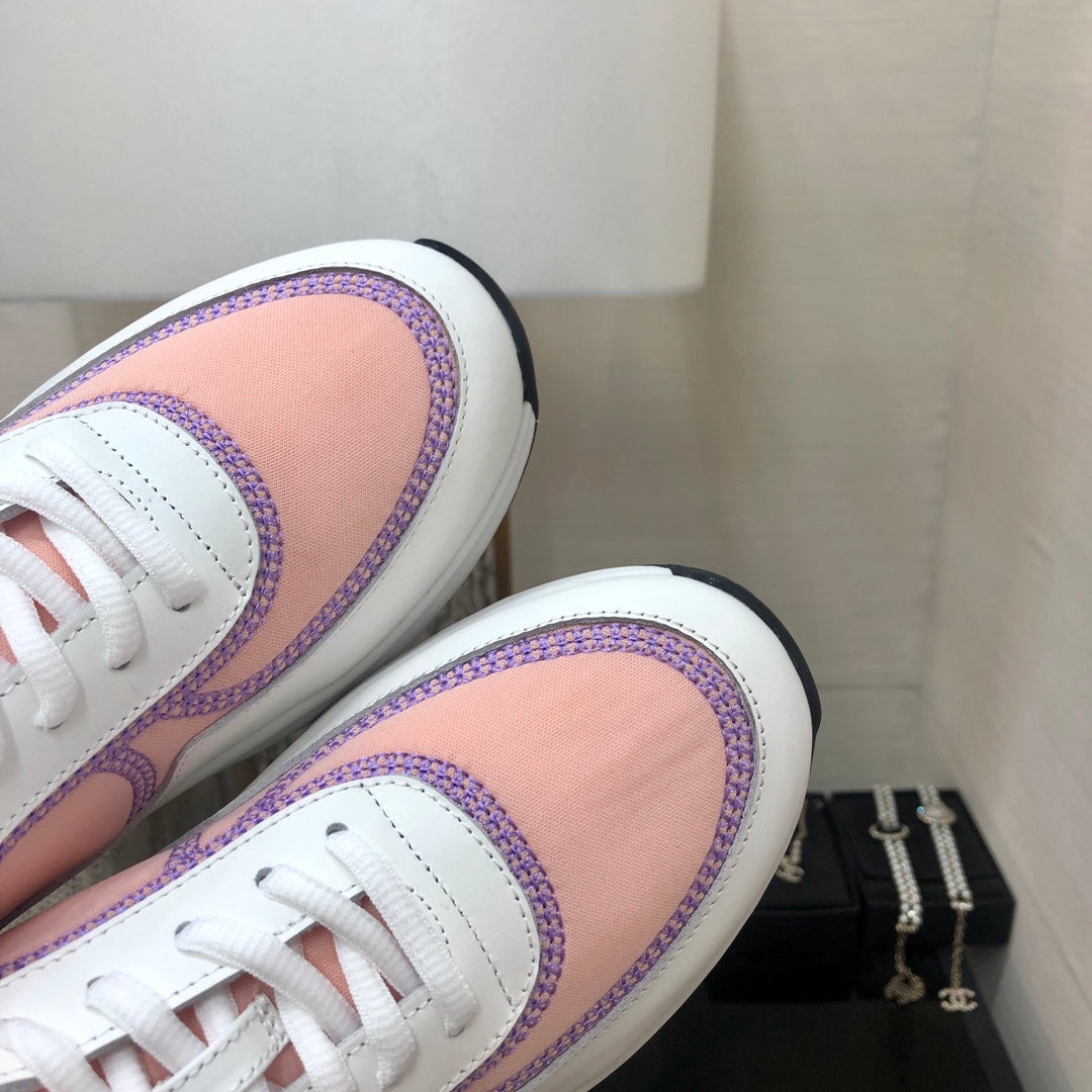 Chanel 26s Quilted Jelly Sole Sneakers Pink Purple 153278