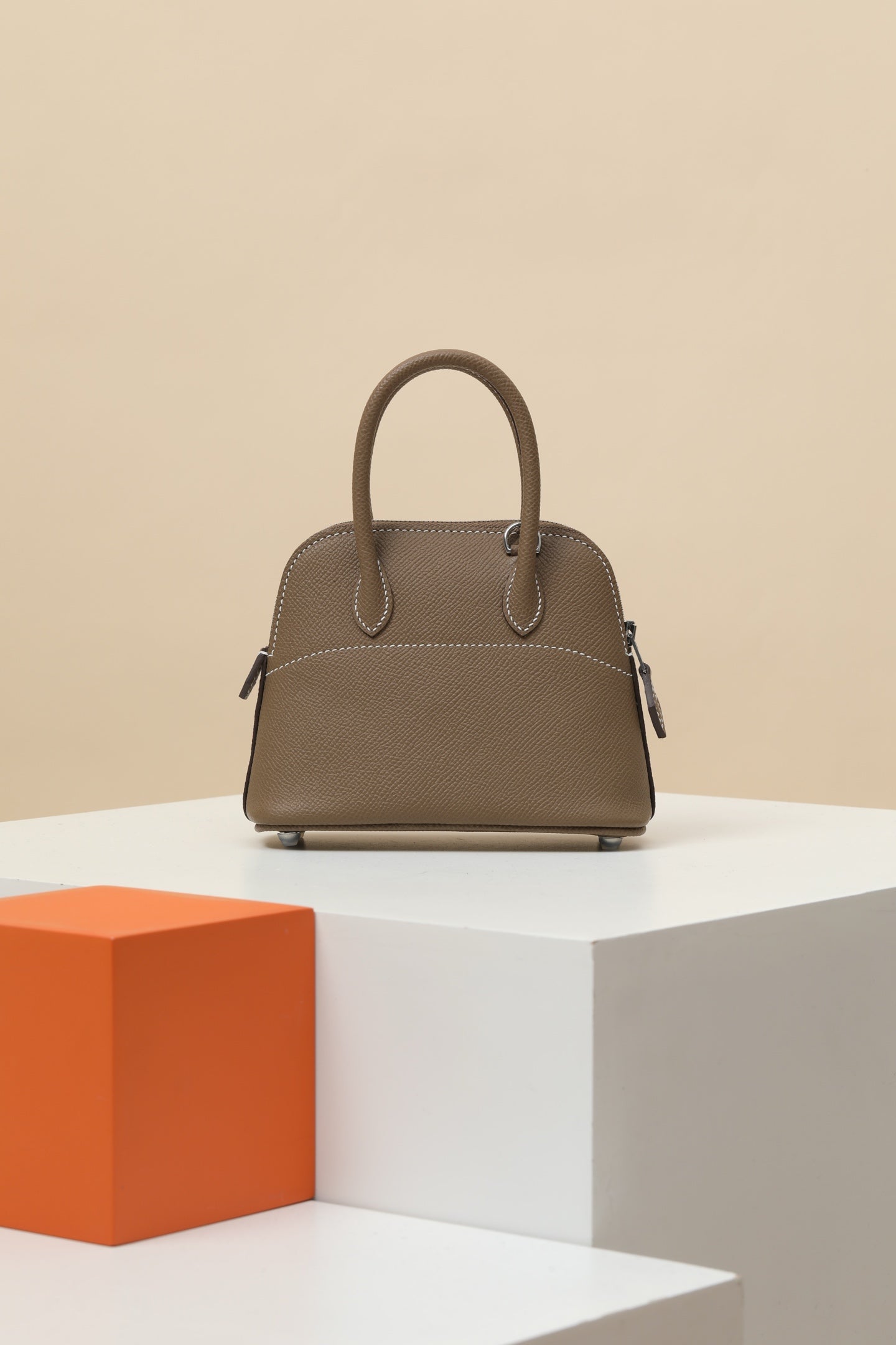 HM Bolide Bag 15cm Taupe Epsom Leather 284515