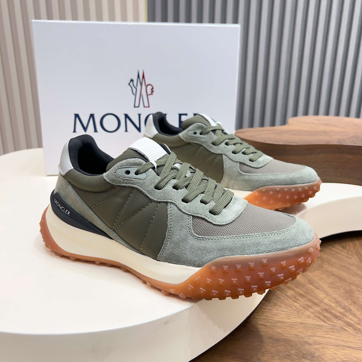 MC 26S CityTrek Men Sneakers 4cm Olive Fabric Suede 238814