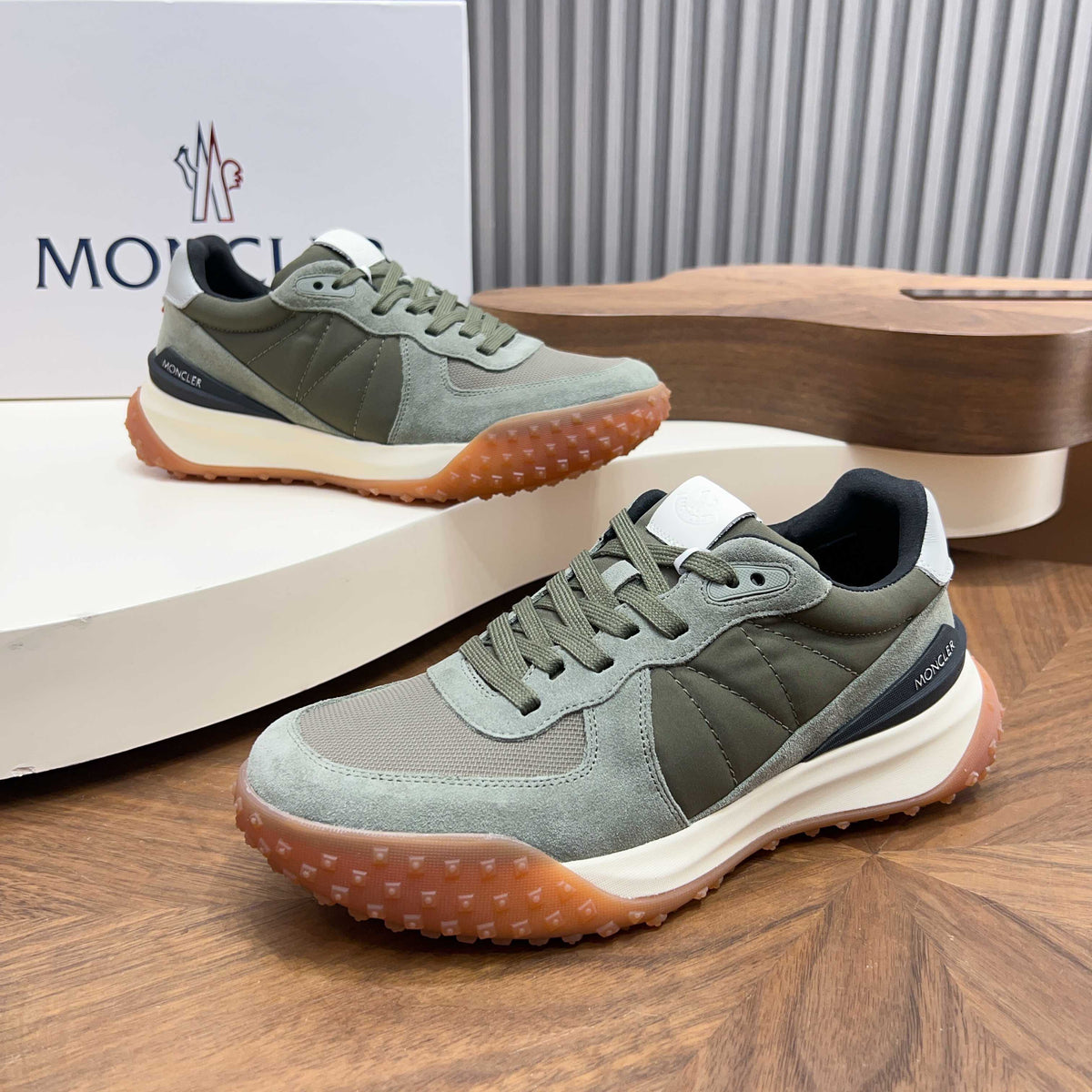 MC 26S CityTrek Men Sneakers 4cm Olive Fabric Suede 238814