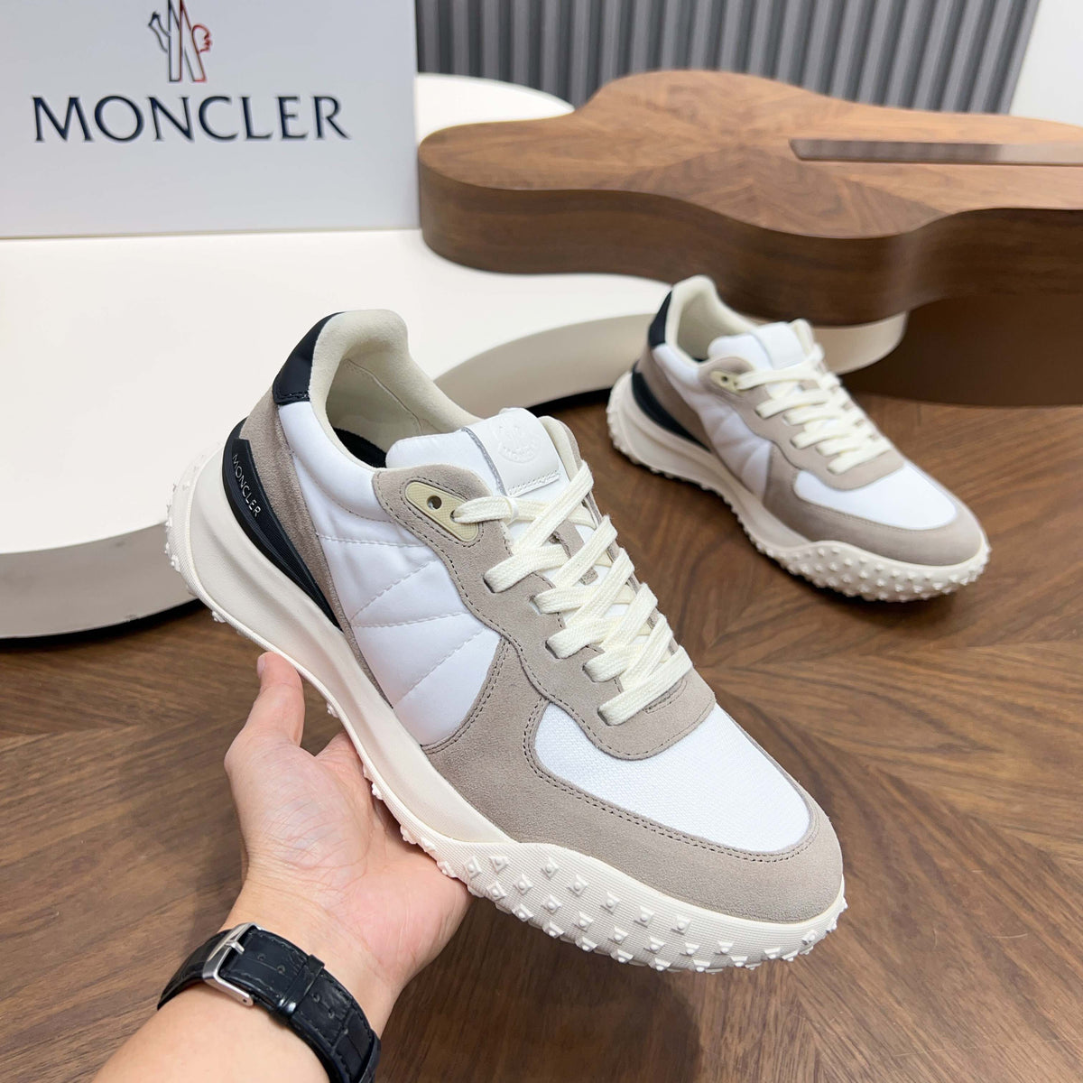 MC 26S CityTrek Men Sneakers 4cm Grey White Fabric Suede 238816