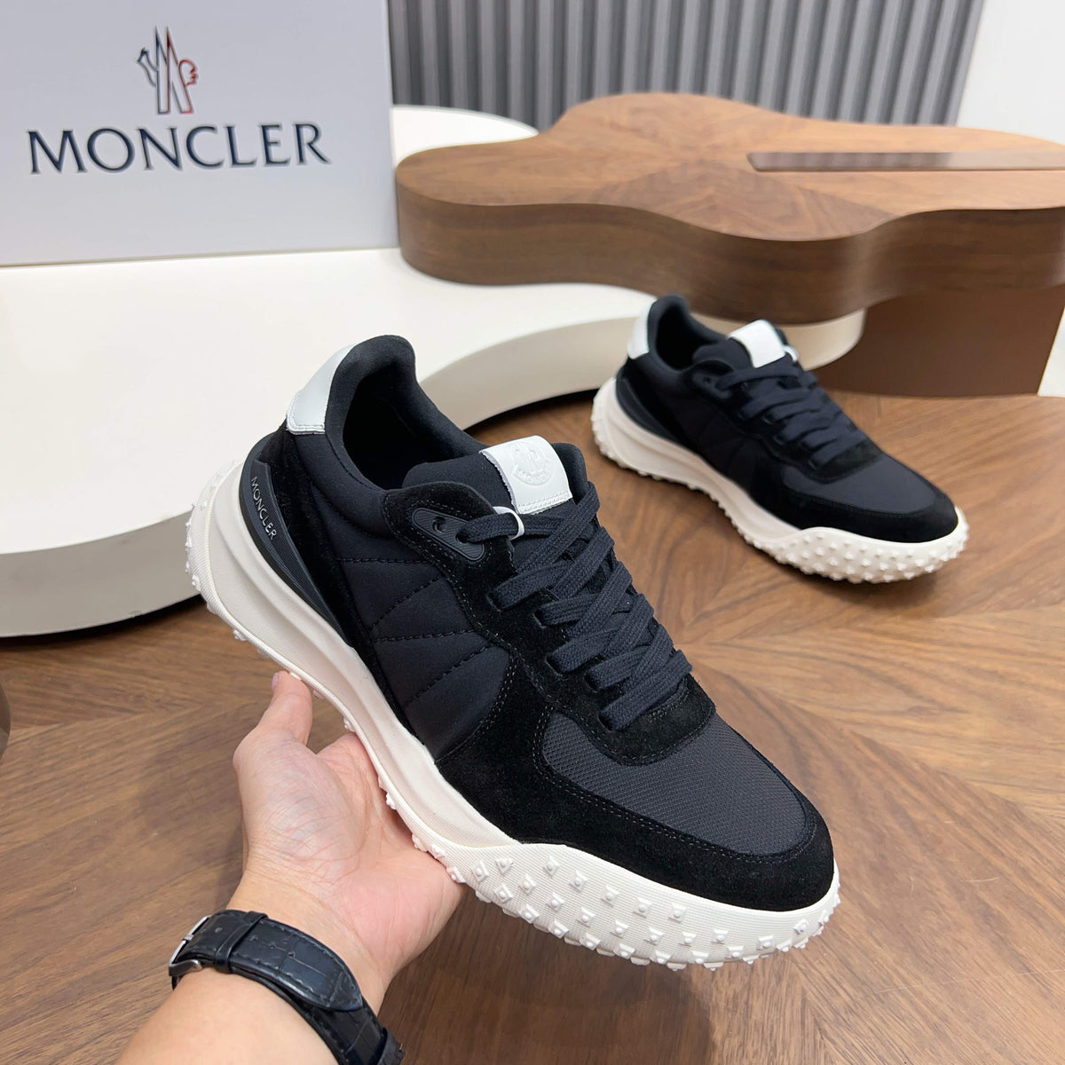 MC 26S CityTrek Men Sneakers 4cm Black Fabric Suede 239098
