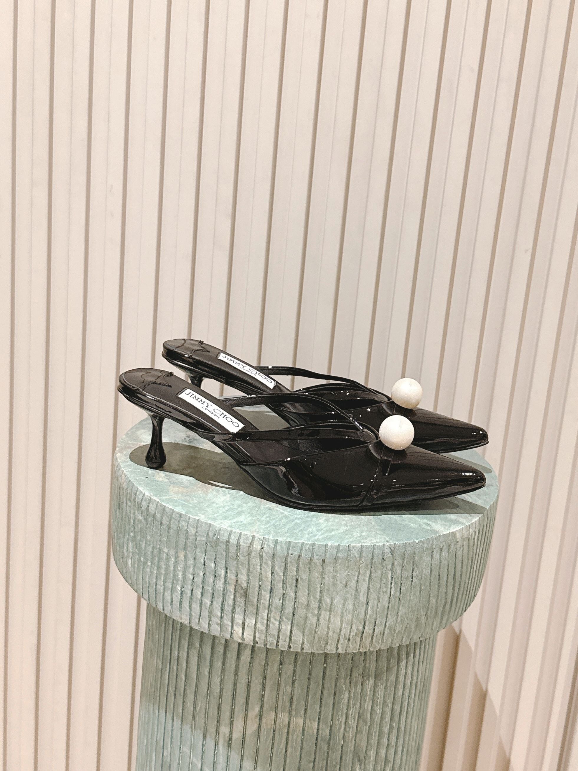 Jimmy Sana Mule 50mm Black Patent Leather 431843