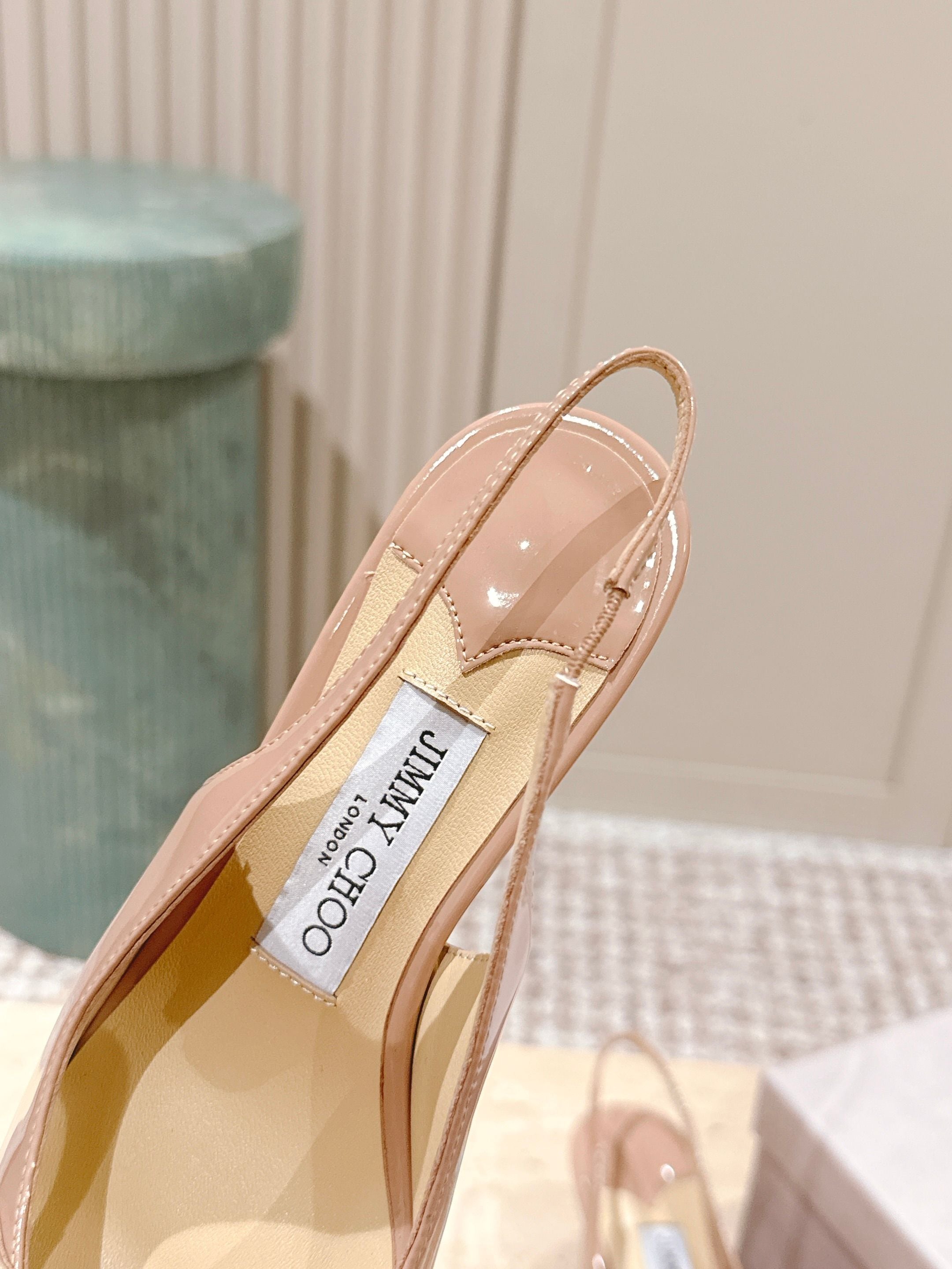 Jimmy 25 Amita Slingback 45mm Ballet Pink Patent Leather 431859