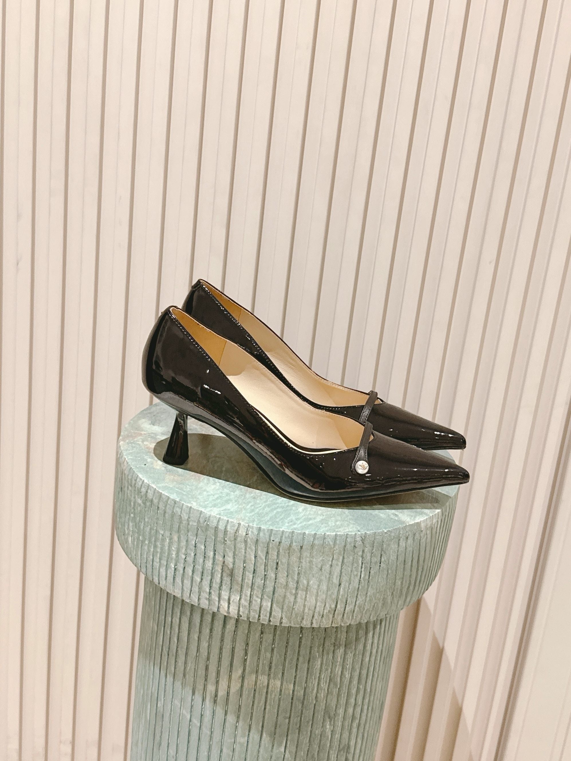 Jimmy 25 Amita Pump 65mm Black Patent Leather 431861