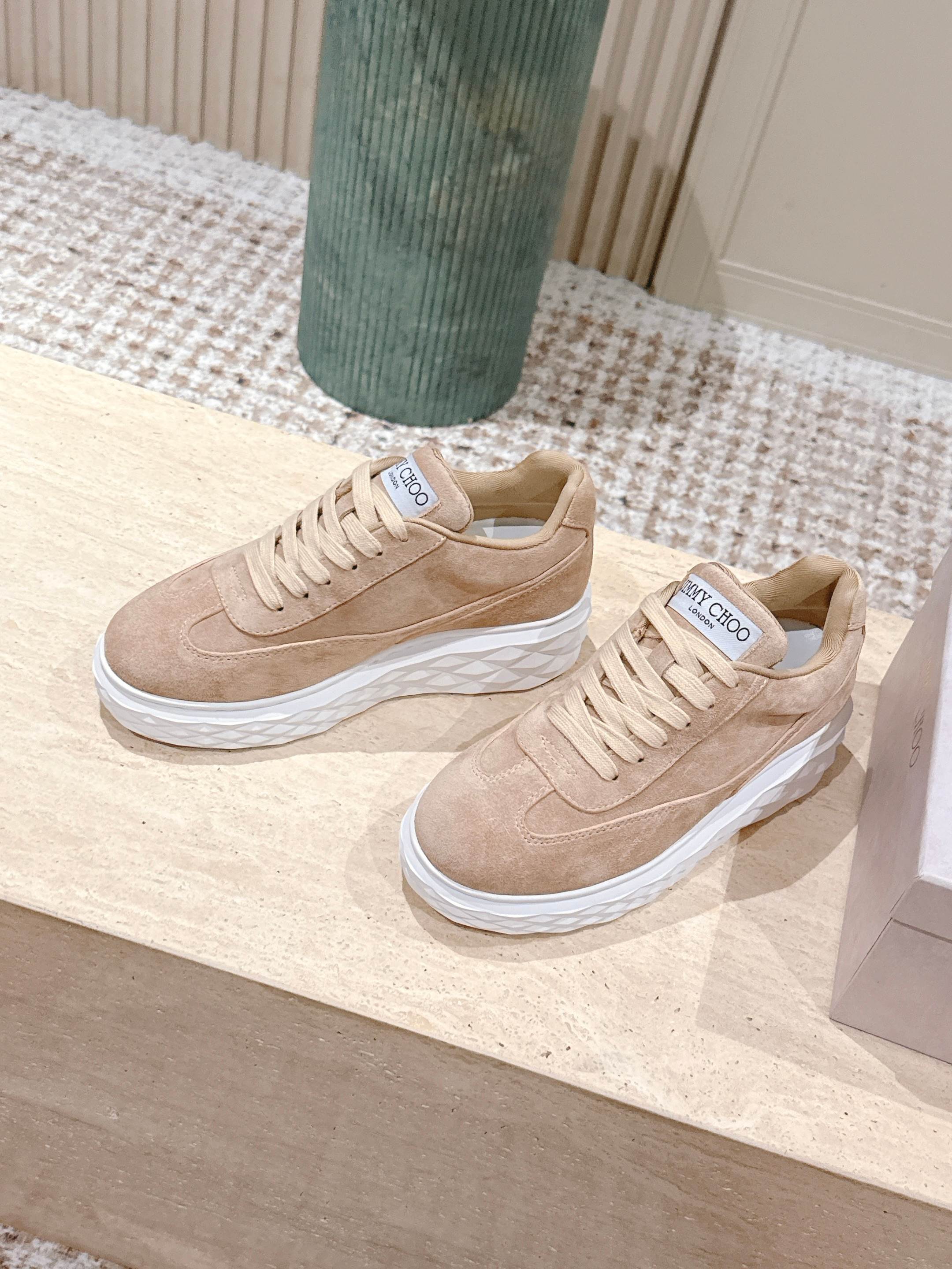 Jimmy JC x Malbon Diamond Maxi Sneaker Beige Suede Rubber 431883
