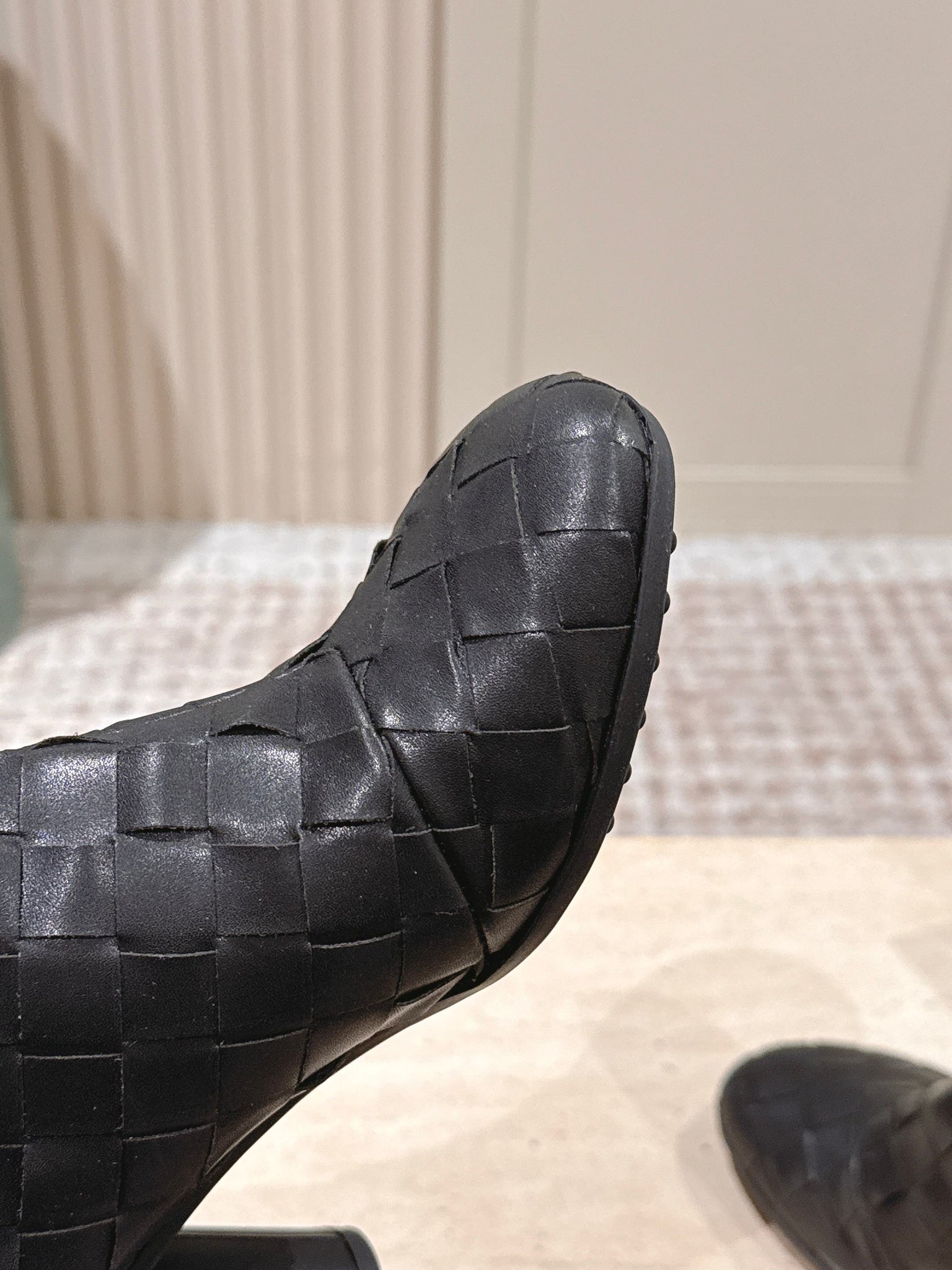 BV 26s Boots 8.5cm Dark Brown Intrecciato Lambskin