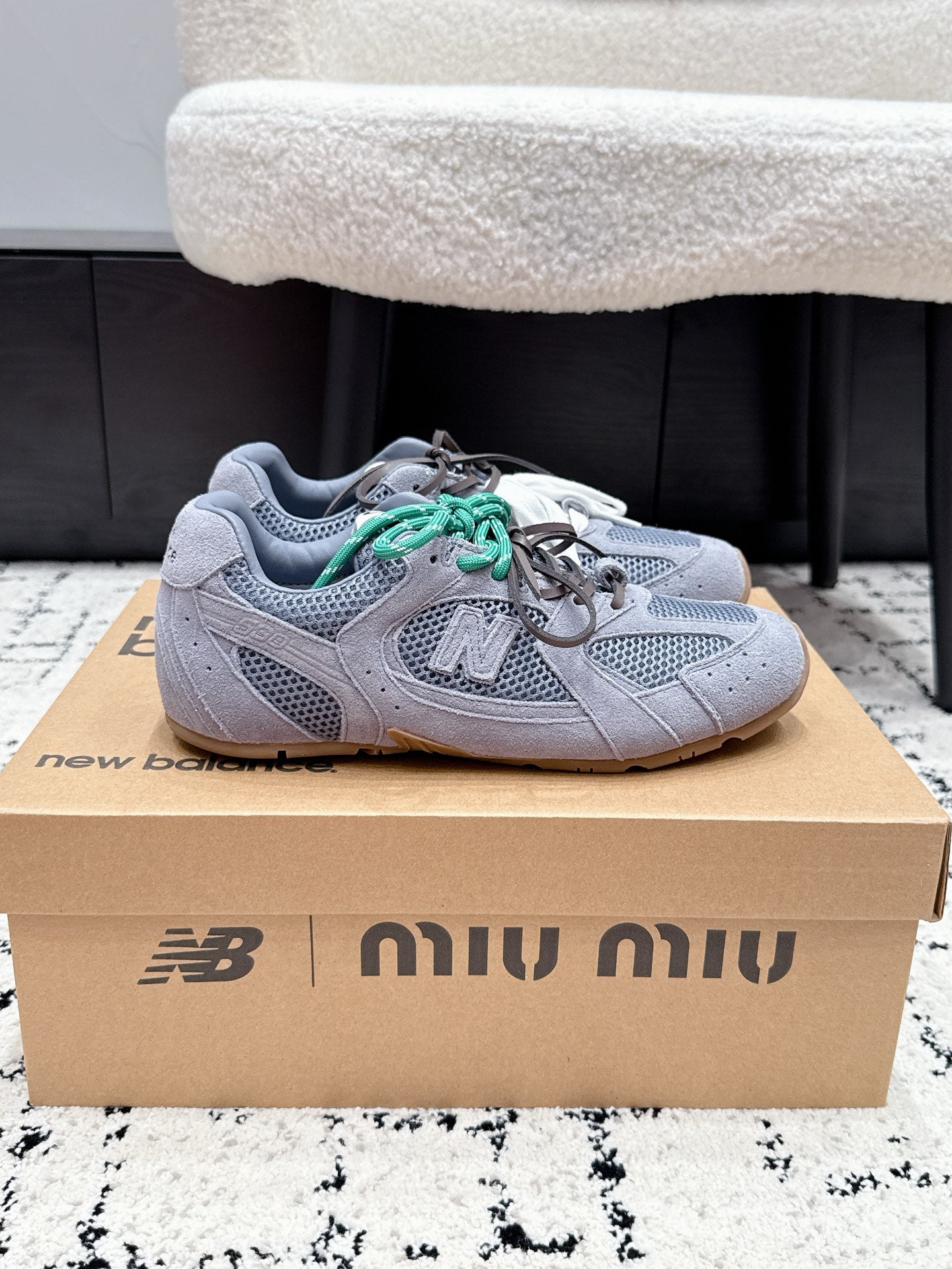 Miu 530 Casual Sneaker Light Purple Suede Mesh 880615