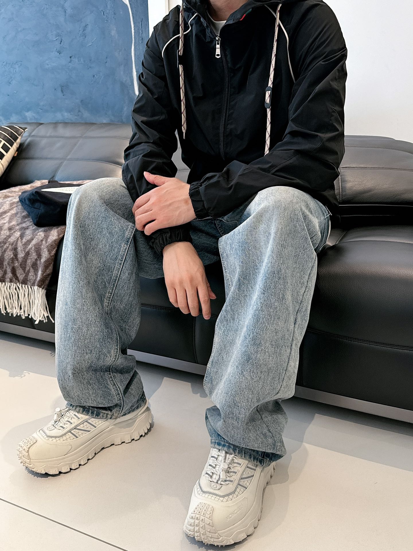 Gucci Men’s Jacket Black Nylon Satin