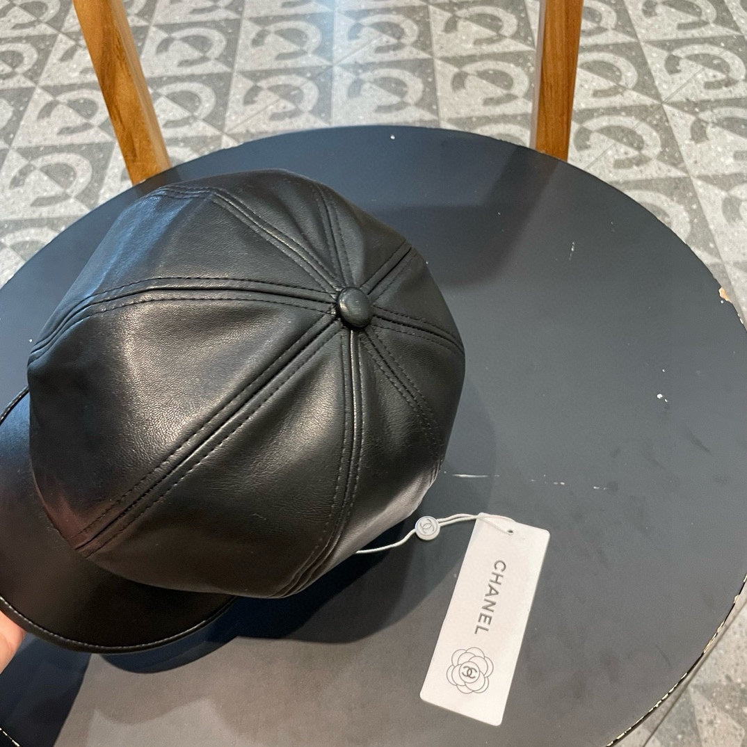 BAKER BOY CAP IN TORTILLA BROWN CALFSKIN 419446