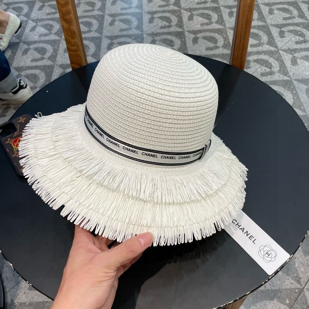 CC Logo Raffia Hat 205628