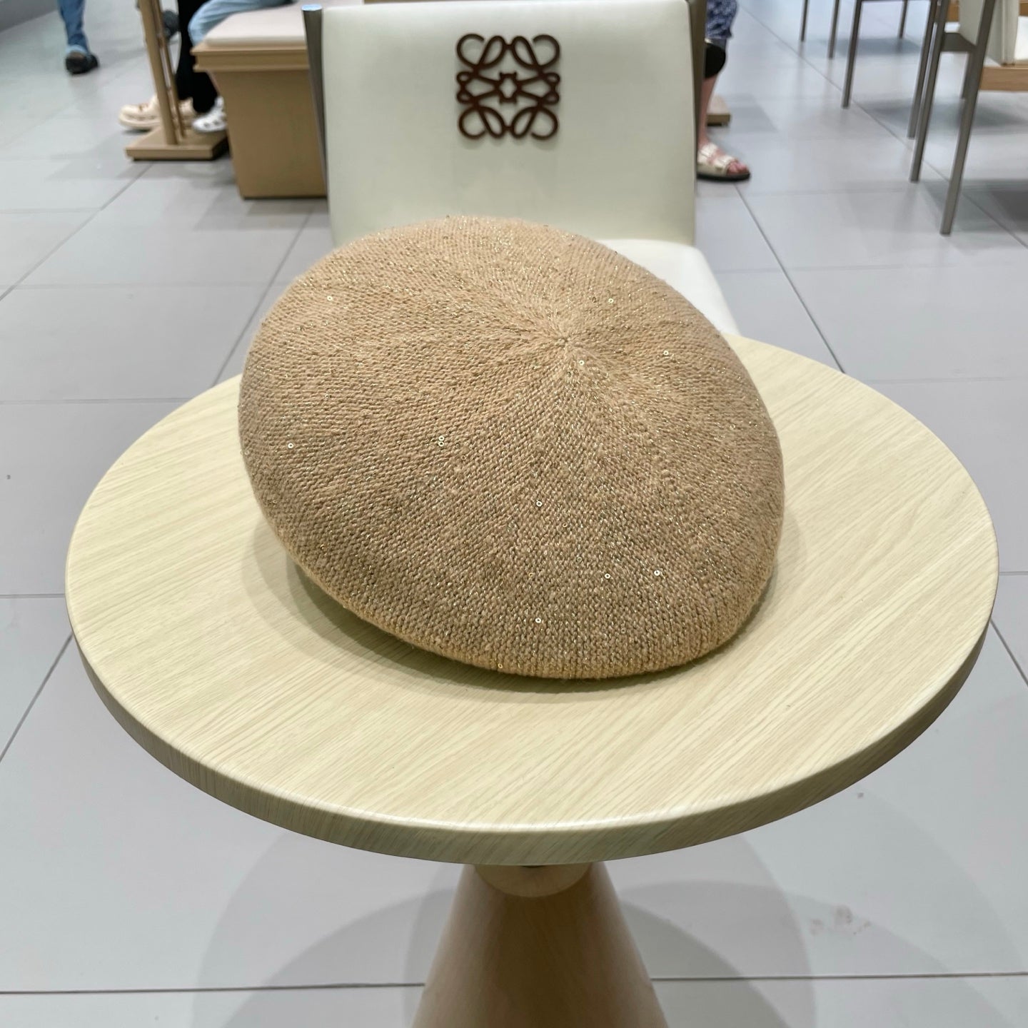 CD Logo Wool Beret Hat 205641