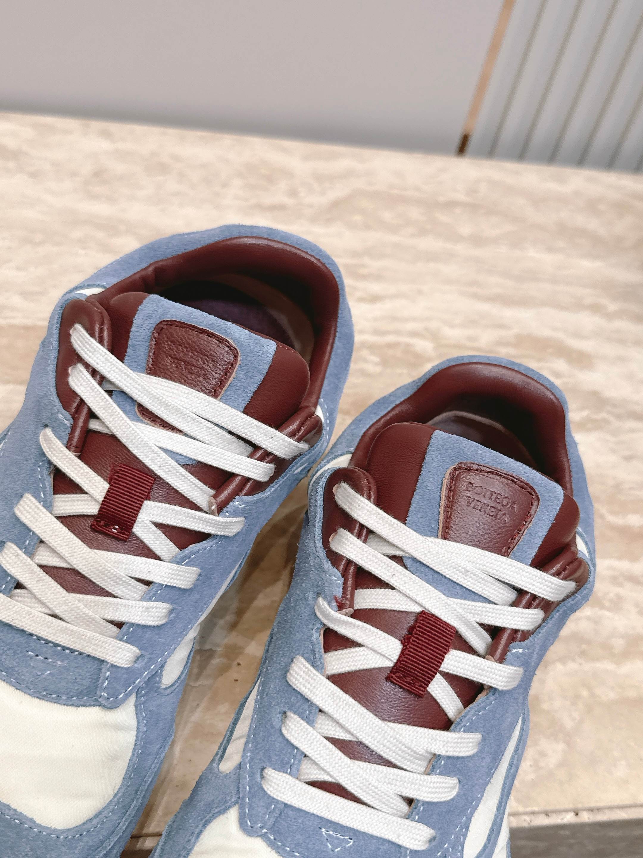 BV Orbit Flash Retro Sneake Grey Blue White Fabric Suede 934415