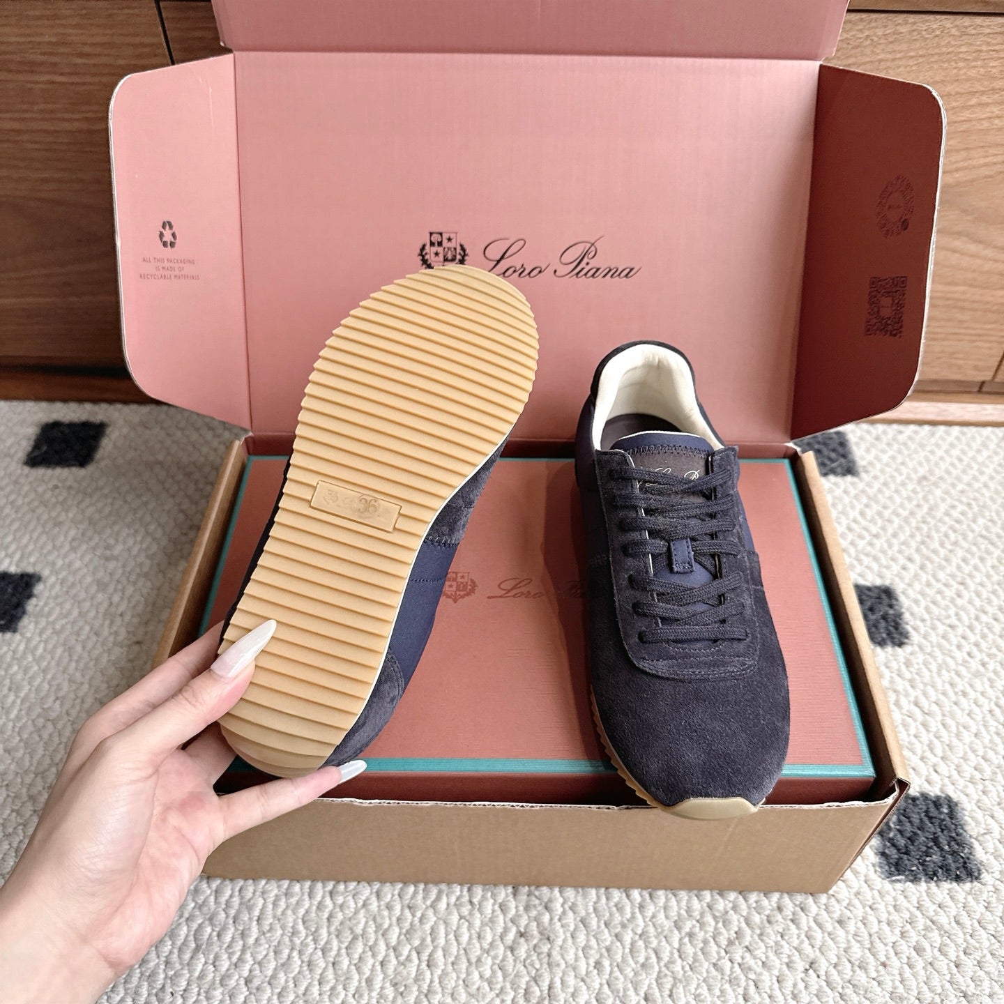 LP Fast Walk Sneaker Dark Blue Suede 924587