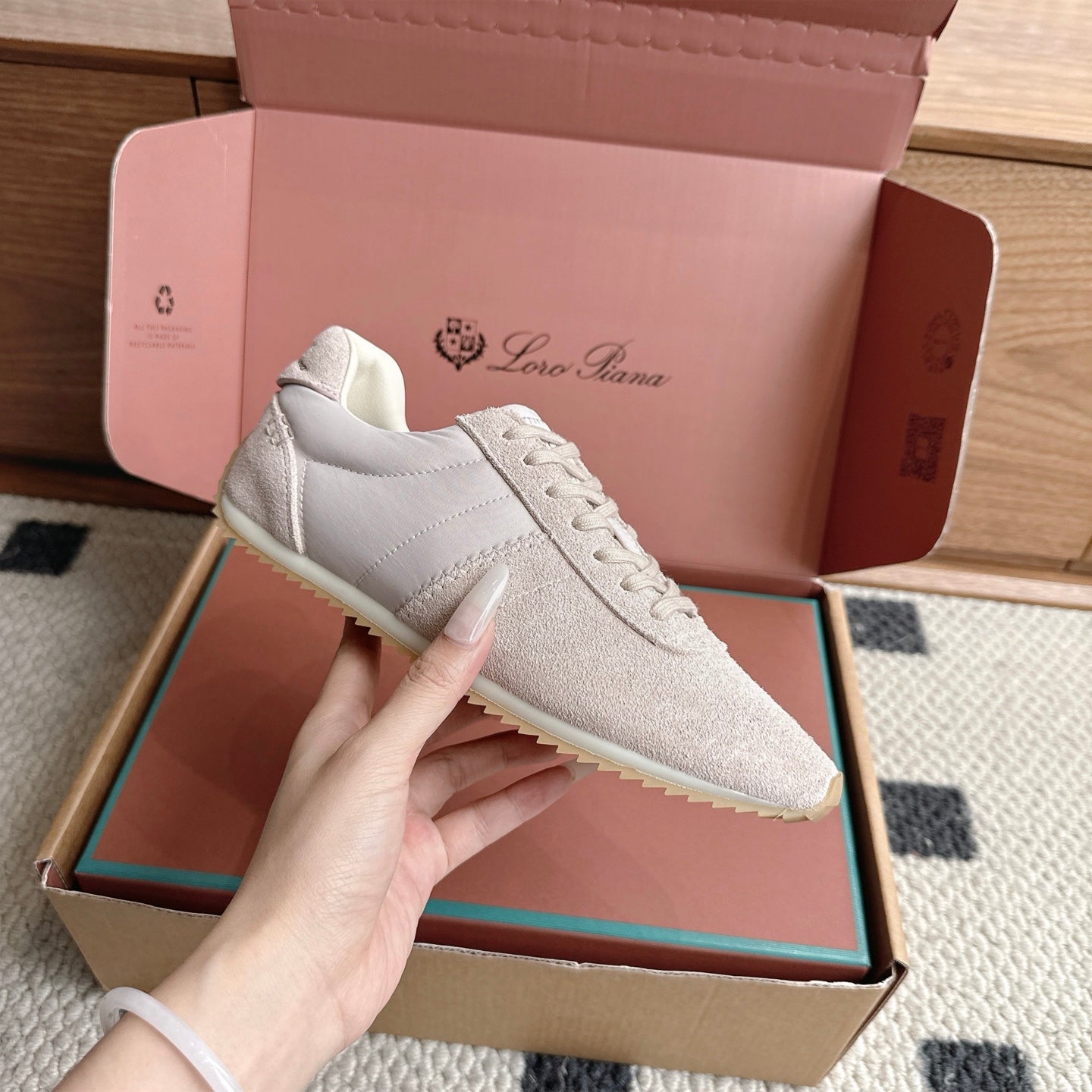 LP Fast Walk Sneaker Light Taupe Suede 924590