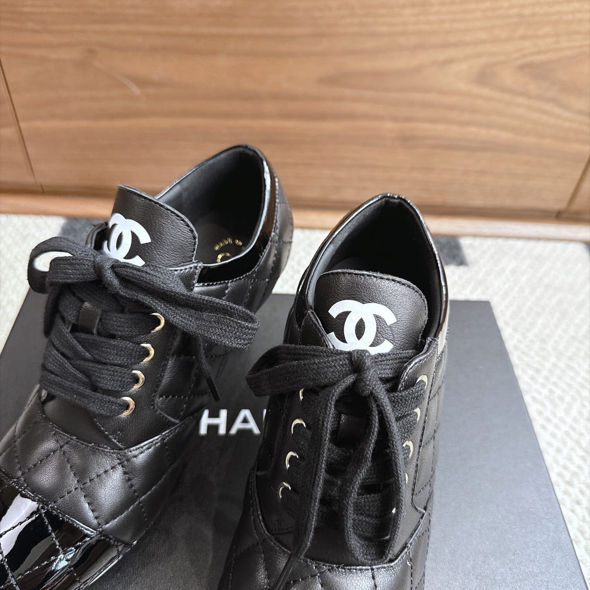 CC 26s Lace-Up Oxfords 6.5cm Black Leather 118291