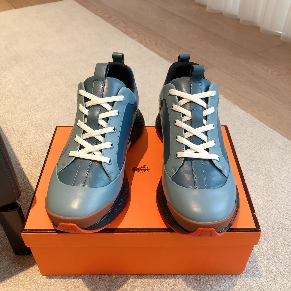 HM Hugo Sneakers Dark Blue Calfskin 933468