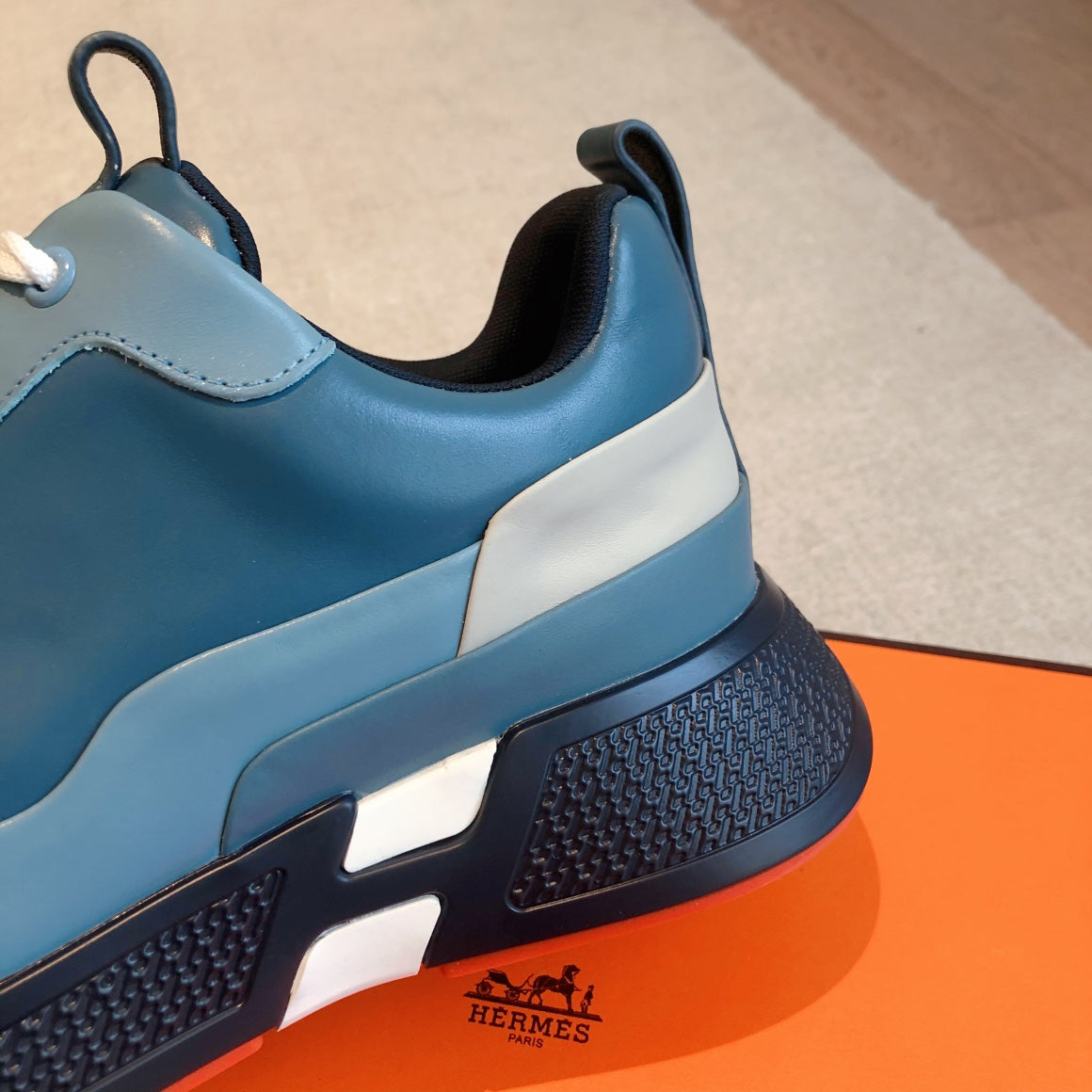 HM Hugo Sneakers Dark Blue Calfskin 933468