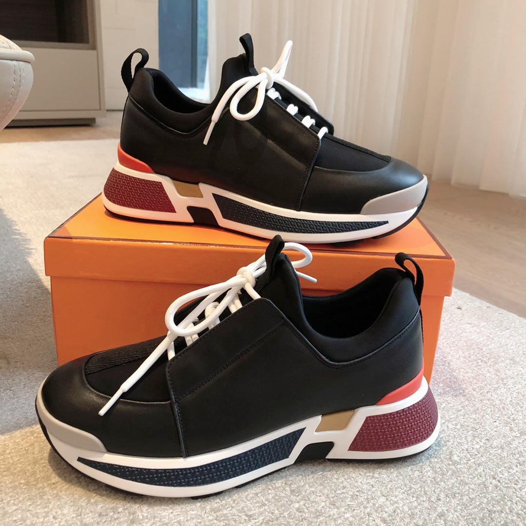 HM Hugo Sneakers Black Calfskin Suede 933473