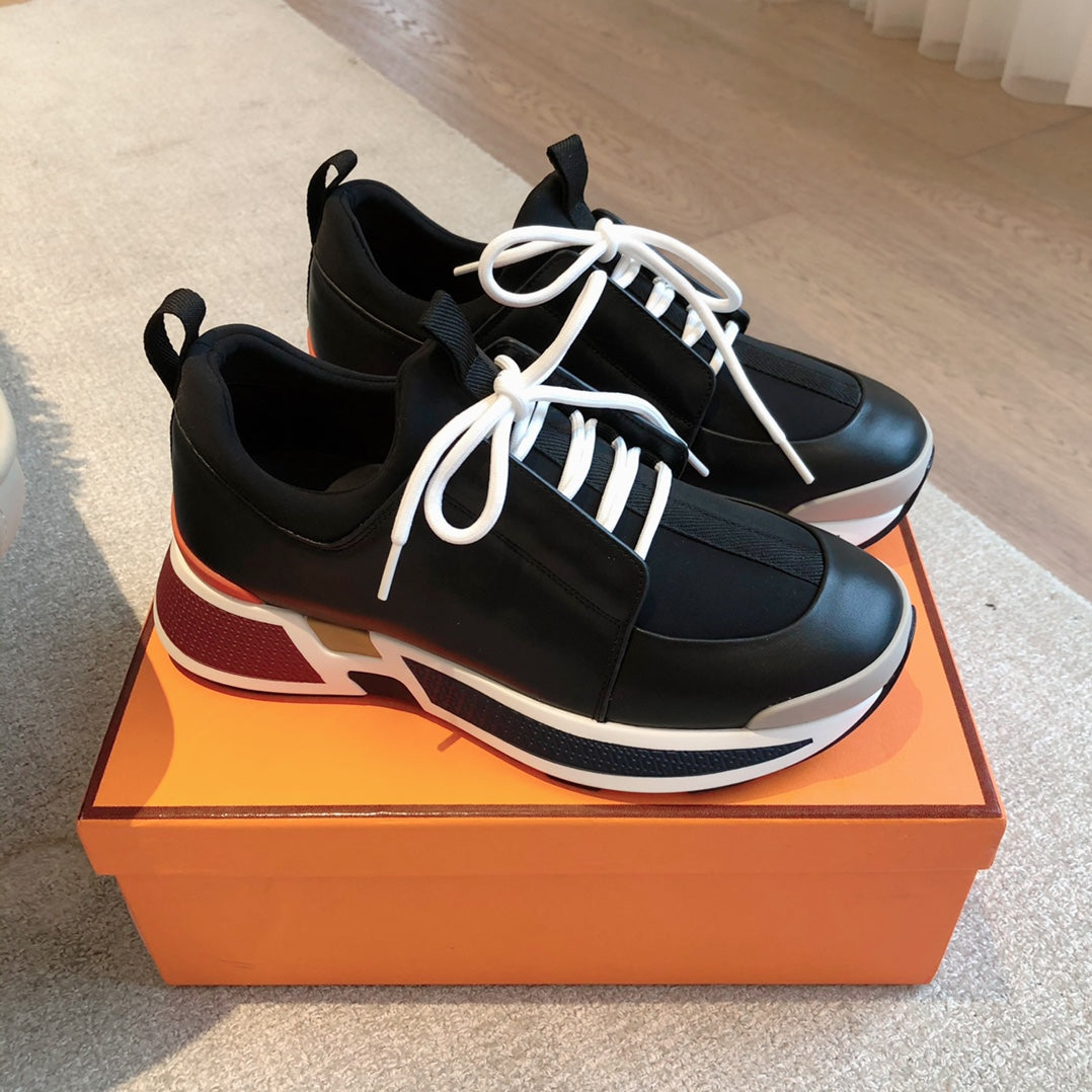 HM Hugo Sneakers Black Calfskin Suede 933473